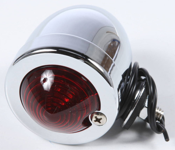 Harddrive - 201038 - Bullet Marker Light Chrome Red Lens Dual Filament