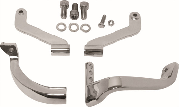 Harddrive - 16-211 - Floorboard Mounts Chrome Frt Flh/Flt 93-09 Tour Cvo 06-14