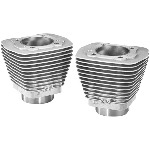 S&S Cycle - Natural Finish Evolution-Style Aluminum Cylinders fits '84-'99 Evolution Big Twin Engines