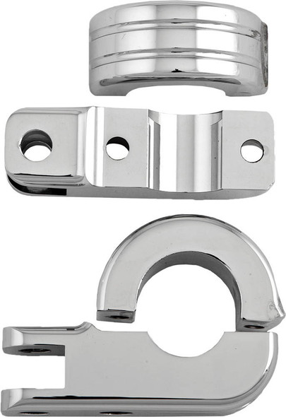 Harddrive - P77-6004 - Footpeg Mount Clamps 1.25" Bar Chrome