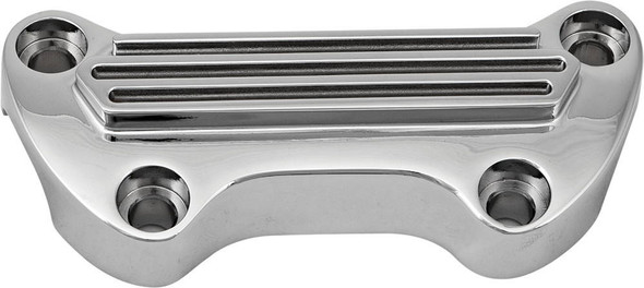 Harddrive - 10-711C - H-Bar Clamp Finned W/O Skirt Chrome