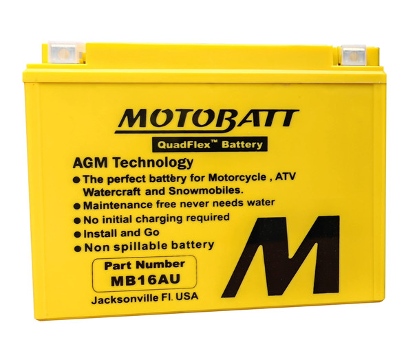 Motobatt - MB16AU - Battery Mb16Au Sealed Factory Activated