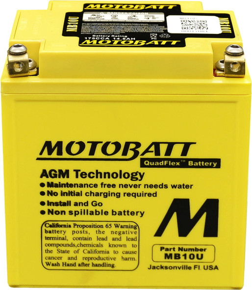 Motobatt - MB10U - Battery Mb10U Sealed Factory Activated