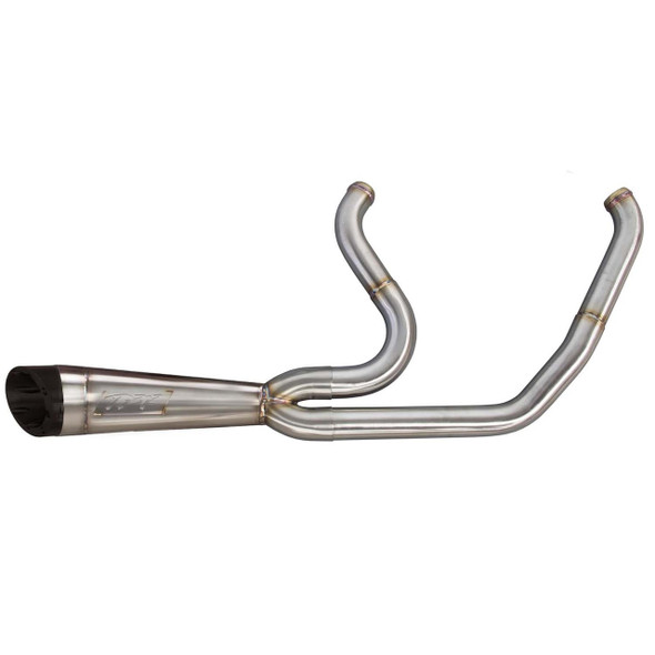 Two Brothers Racing - Brushed Stainless Steel Comp-S 2-In-1 Exhaust W/ Turnout fits '17-'23 Touring Models
