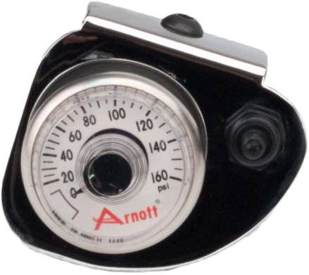 Arnott - K-2638 - Pressure Gauge & Bracket W/Toggle Switch Chrome