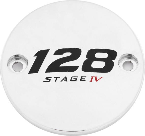 Custom Engraving - 128-05-63 - M8 Timer Cover 128 Stage Iv Chrome
