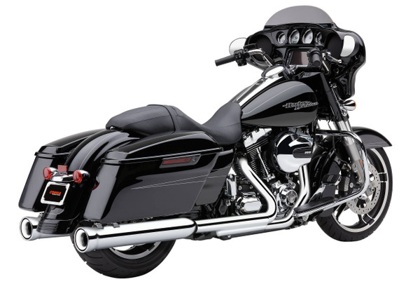 Cobra - 5201 - 4" Nh Slip-Ons Chrome Indian Leather Bag