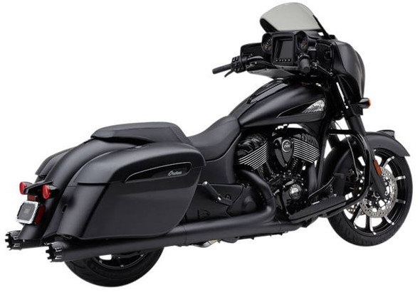 Cobra - 5208B - 4" Nh Dual Cut Slip-Ons Black Indian Gen-2 Bag