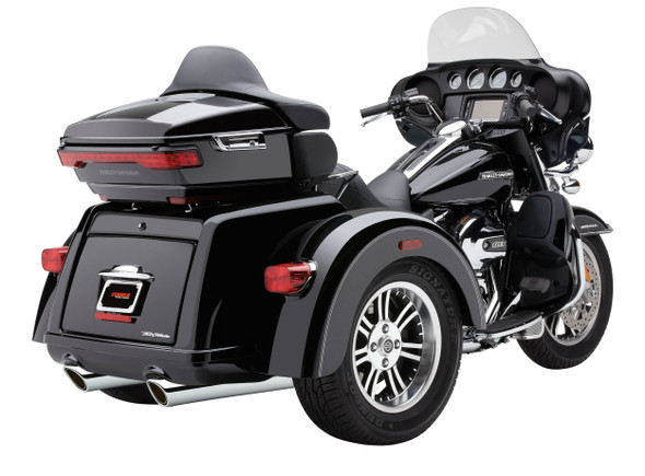 Cobra - 6303RB - 909-Twins 4" Slip-Ons Black Tri-Glide 09-22