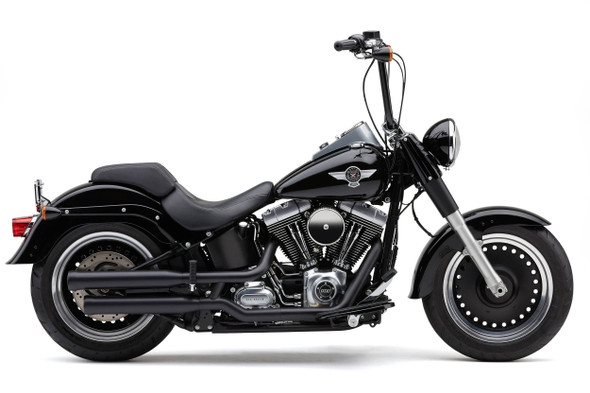 Cobra - 6041B - 3" Nh Series Slip-Ons Black Fat Boy/Dce 07-17