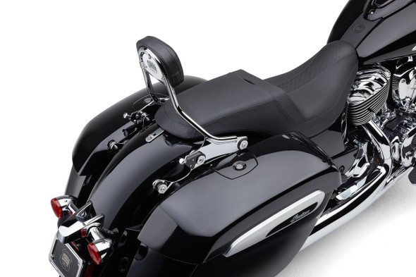 Cobra - 502-2200 - Detach Backrest-Short Chrome Chieftain 14-21