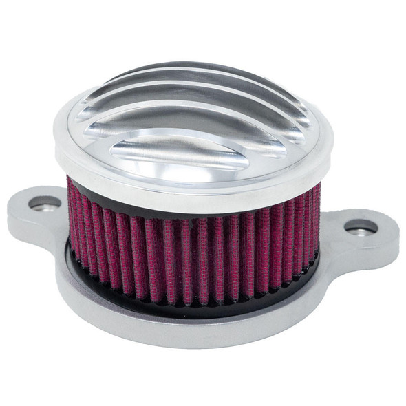  Motorcycle Supply Co. - Finned/ Chrome Air Cleaner Kit - fits '91 & Up XL Sportster Models 