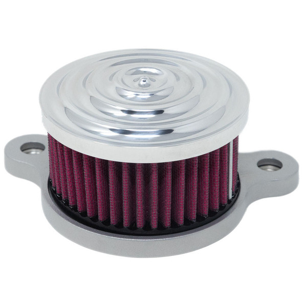 Motorcycle Supply Co. - Ripple/ Chrome Air Cleaner Kit - fits '91 & Up XL Sportster Models