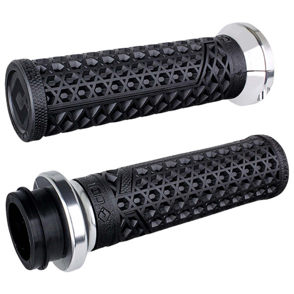 ODI - Vans Lock-On Harley Grips fits '08-'23 Touring (Except '23 FLHXSE/​FLTRXSE), '09-'23 H-D FL Trike, '16-'23 Softail, '13-'15 FXSBSE, '14-'15 FLSTNSE, '11-'12 FLSTSE, '16-'17 FXDLS, '20-'23 ELW Models