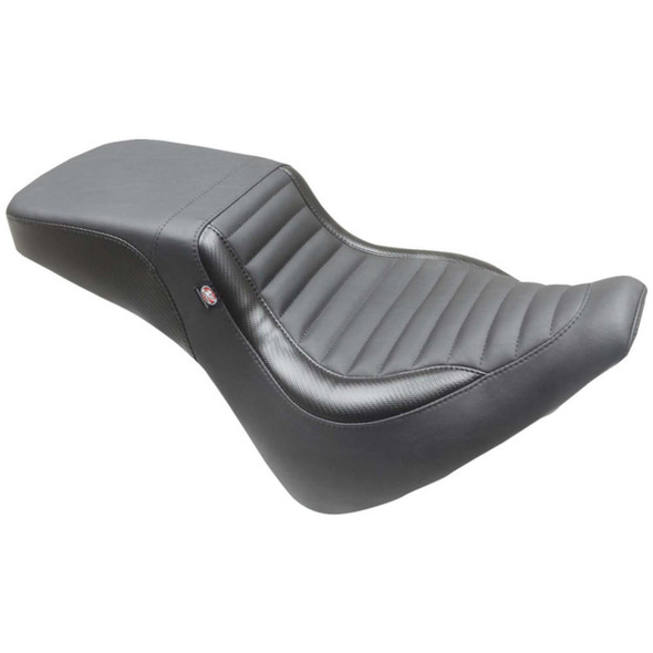 Mustang - Black Tuck-n'-Roll Squareback Two-Up Seat fits '18-'20 Breakout Models
