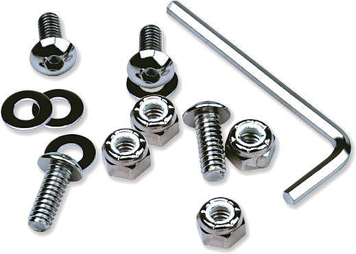 Motion Pro - 33-1000 - Chrome License Plate Frame Hardware