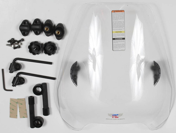 National Cycle - N25040 - Deflector Screen 7/8" Clear Quickset