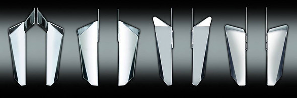 National Cycle - N76605 - Switchblade Chrome Lowers Chrome Hardware