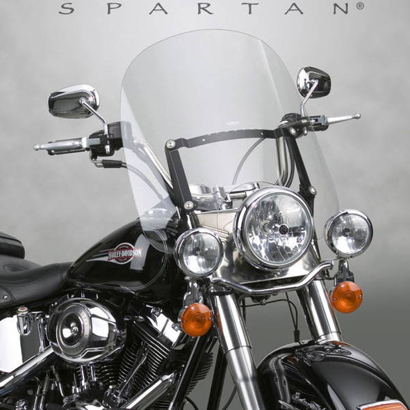 National Cycle - N21200 - Spartan Windshield 18.5" Clear Quick Release
