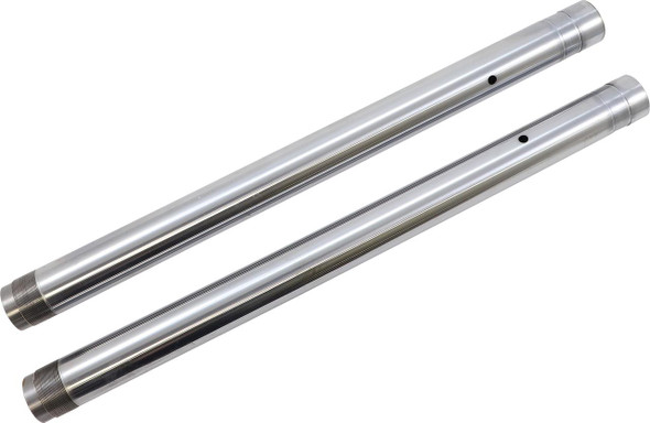 Custom Cycle Engineering - 43MM Hard Chrome Inverted Harley 23" Length Fork Tubes fits '18-'22 M8 Softail Models