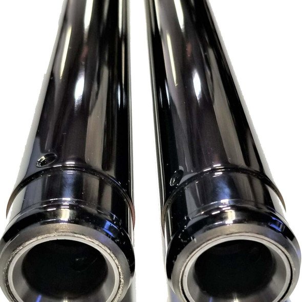  Custom Cycle Engineering - 43MM Black DLC Inverted Harley Fork Tubes LH 23", RH 22 3/4" Stock - fits '18- Up FXLRS/ST, FXFB/S 