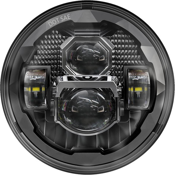 Pathfinder - UV7B - 7" Led Headlight Rugged Ultra View Black