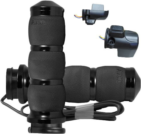 Avon - AIR-91-F24-HT - Air Cushion Heated Black Twist Grip