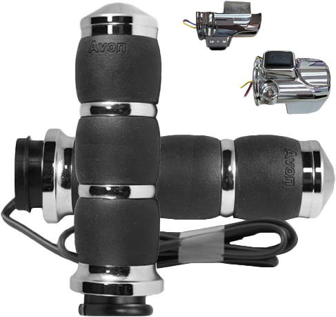 Avon - AIR-93-F24-HT - Velvet Air Heated Chrome Twist Grip