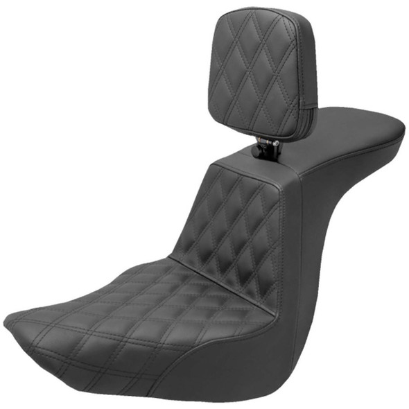 Saddlemen - Tour Step-Up Seat W/ Rider Backrest fits '18-'22 FXLR/S/ST & FLSB Softail Models