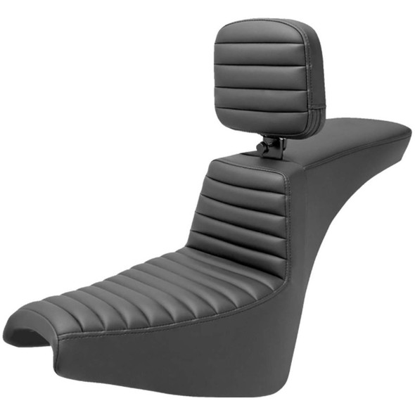 Saddlemen - Tour Step-Up Seat W/ Rider Backrest fits '18-'22 FXBB & FXST Softail Models