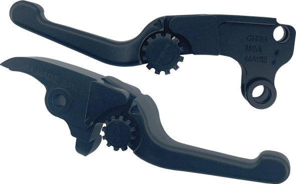 Psr - 12-01667-22 - Anthem Shorty Lever Set Black Cvo Flhx/Fltr23-24 Flhx/Fltr24