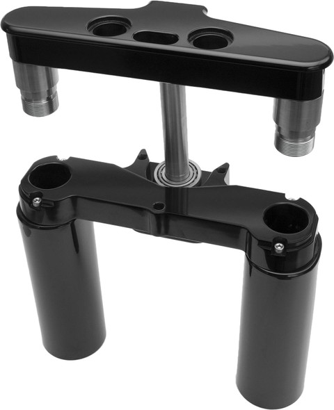 Hawg Halters Inc - 41FBAR4 - 4 Deg Raked Tripple Trees 41Mm Black Custom