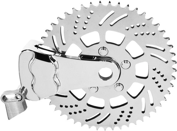Hawg Halters Inc - RKSBLCC351 - Sprocket Brake Kit 51T L/H Chrome