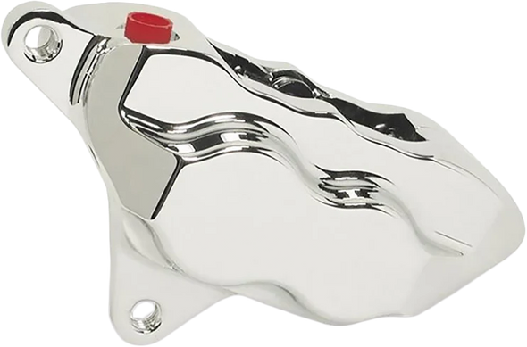 Hawg Halters Inc - LHSCC500 - 4 Piston Front Caliper L/H Chrome 84-99 W/ 11.5" Rotor