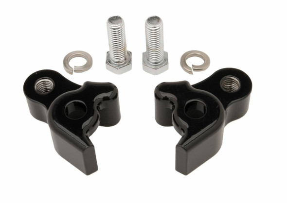 Burly Brand - B28-42008 - Rear Lowering Blocks Blk Flt 09-16