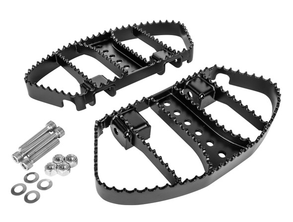 Burly Brand - B13-1051B - Mx Style Passenger Boards Black Flt