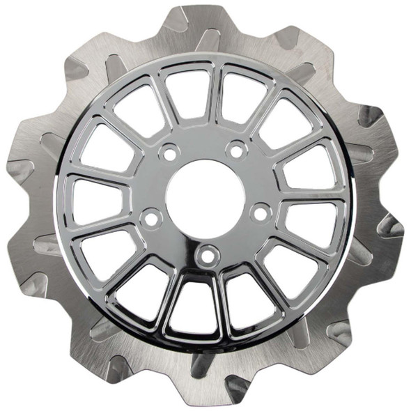 Lyndall Brakes - 13-Spoke 11.5" Crown Cut Front Brake Rotor fits '00-'07 Touring, '00-'14 Softail, '00-'05 Dyna and '00-'13 Sportster Models