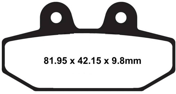 Lyndall Brakes - 7283-X - Brake Pad X Rear `18-24 Sotfail