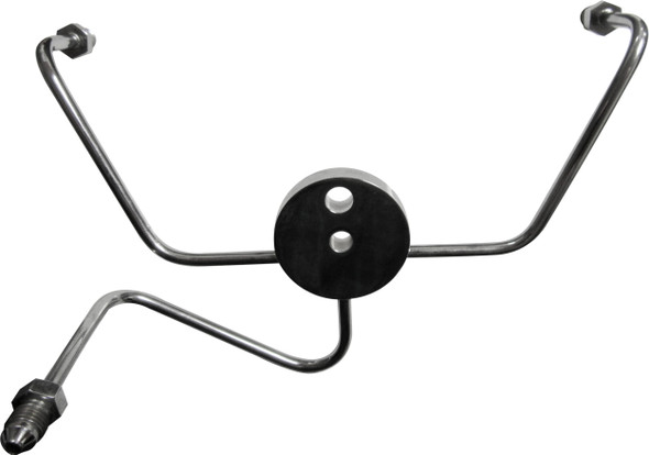 Goodridge - PFTEEW - Front Brake Spider Wideglide Chrome -3An Fittings