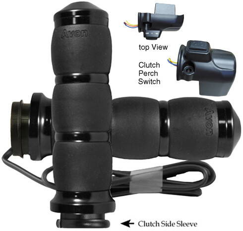 Avon - AIR-96-FLY-RHT - Velvet Air Fbw Heated Grips 15-Up Fltr Black