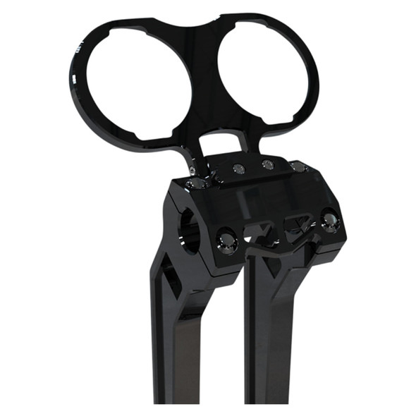 LA Choppers - Dual Gauge Mount for Performance Risers fits '99-'21 Dyna, FXR & Sportster Models