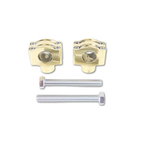 V-Twin - Brass 1" Handlebar Riser Set