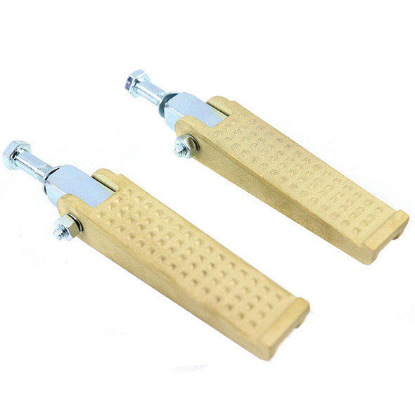 Accutronix - Brass Foot Pegs - Knurled/Grooved