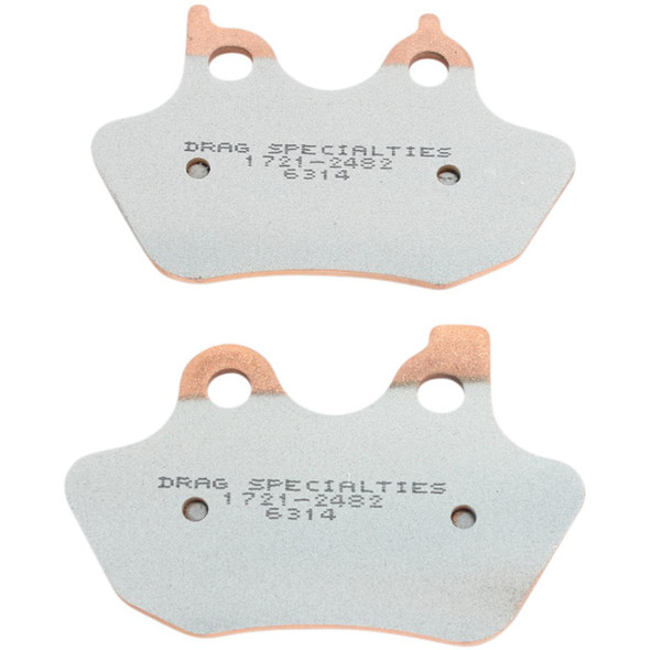  Drag Specialties - Premium Sintered Metal Brake Pads fits All '05-'07 Big Twin (Exc. FLSTS/FXSTS) & '05 V-Rod Models (Repl. OEM# 44082-00C) 