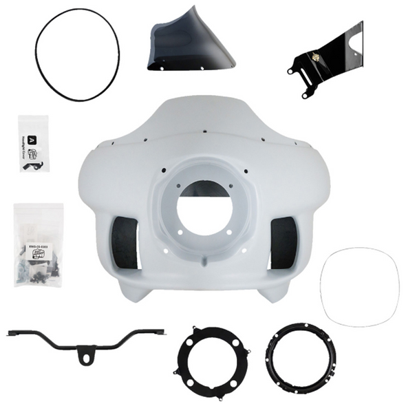 Klock Werks - White/Black FXRP-Style Fairing Kit fits '82-'94 & '99-'00 FXR Model