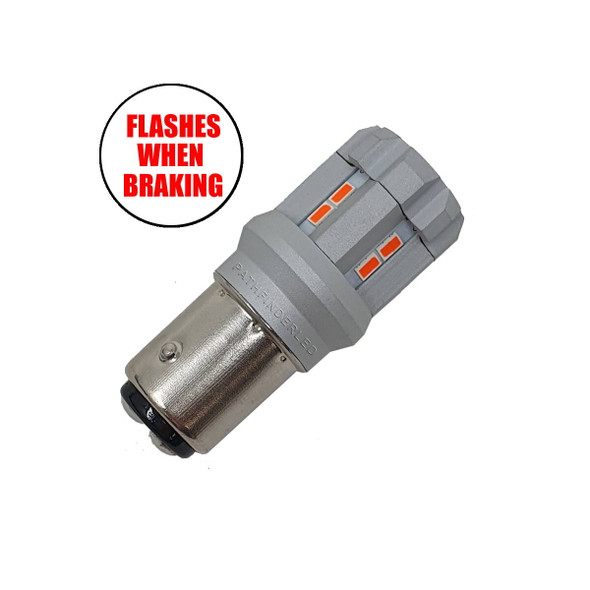 Pathfinder - 1157RP - 1157 Ultra Flash Led Bulb Ea Flashes 4X When Braking