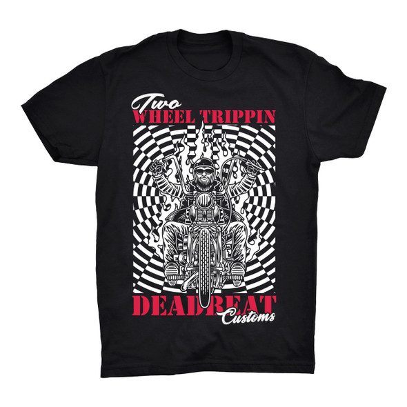  Deadbeat Customs Two Wheel Trippin' T-Shirt 