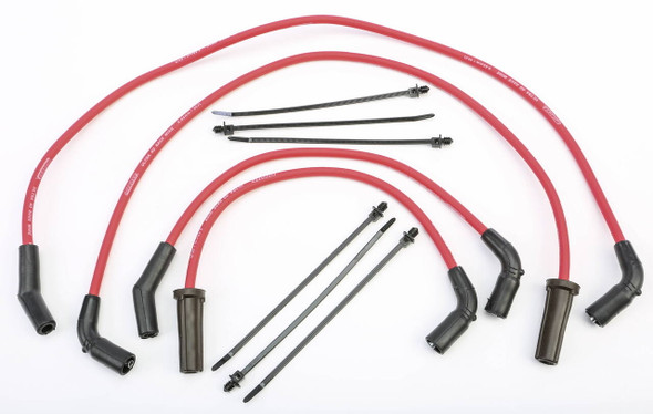 Moroso - 28641 - Ign Wires Ultra 40/Set Red 17-Up M8 Flt