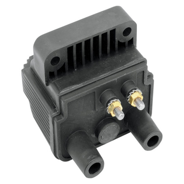 Drag Specialties - 12V Mini Dual-Fire Ignition Coil 3 ohm/Electronic Ignition (Repl. OEM # 31614-83A)