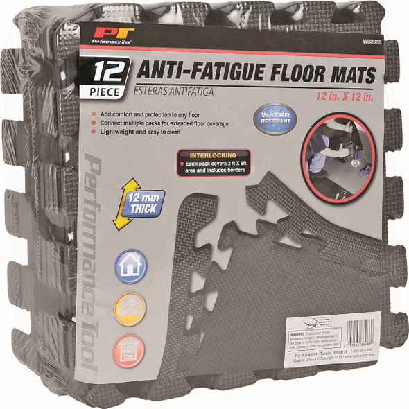 Performance Tool - W88988 - Shop Floor Mats 12/Pc